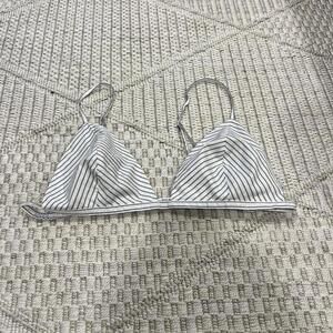 SOLD Skims Cotton Poplin Striped Bralette